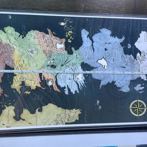 Laminated Game Of Thrones Posters (2) - Map Of Westeros and Family Vigils - Picture 6 of 9